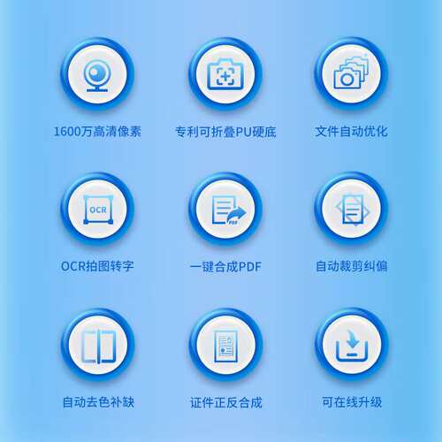 科密GP1200AF 高拍仪 1800万高清像素 可在线升级扫描仪 OCR文字