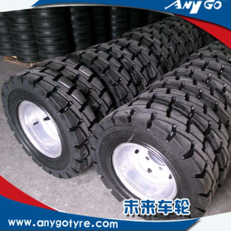 厂家销售叉车铲车拖车AnyGo牌实心轮胎7.50-16及配套轮辋两套起定