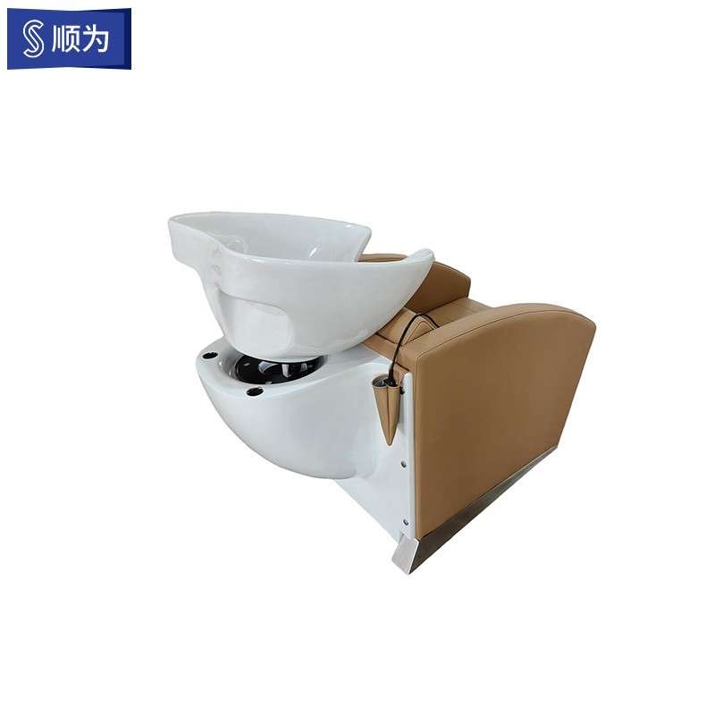 厂家直销洗头床理发店专用可抬腿一体式冲头床发廊美发高档冲水床