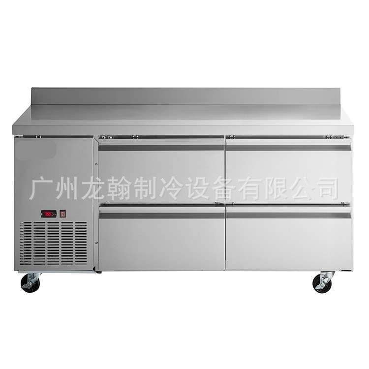 商用厨房设备不锈钢操作台冰柜保鲜工作台冷藏冷冻冰箱带抽屉