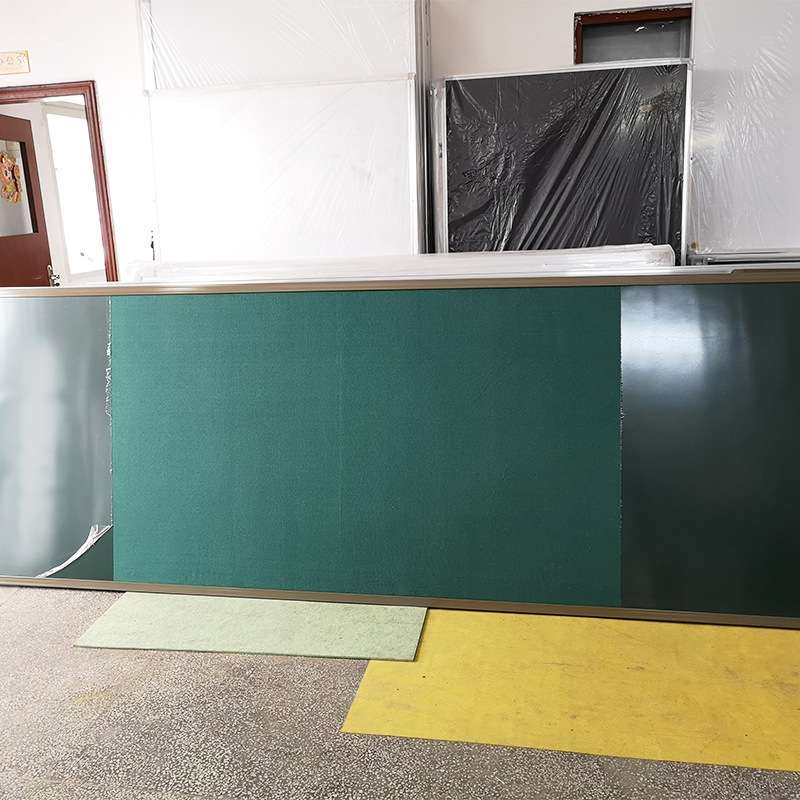 学校教室铝合金边框黑板 单面布告板绿色黑板 挂式后置组合黑板