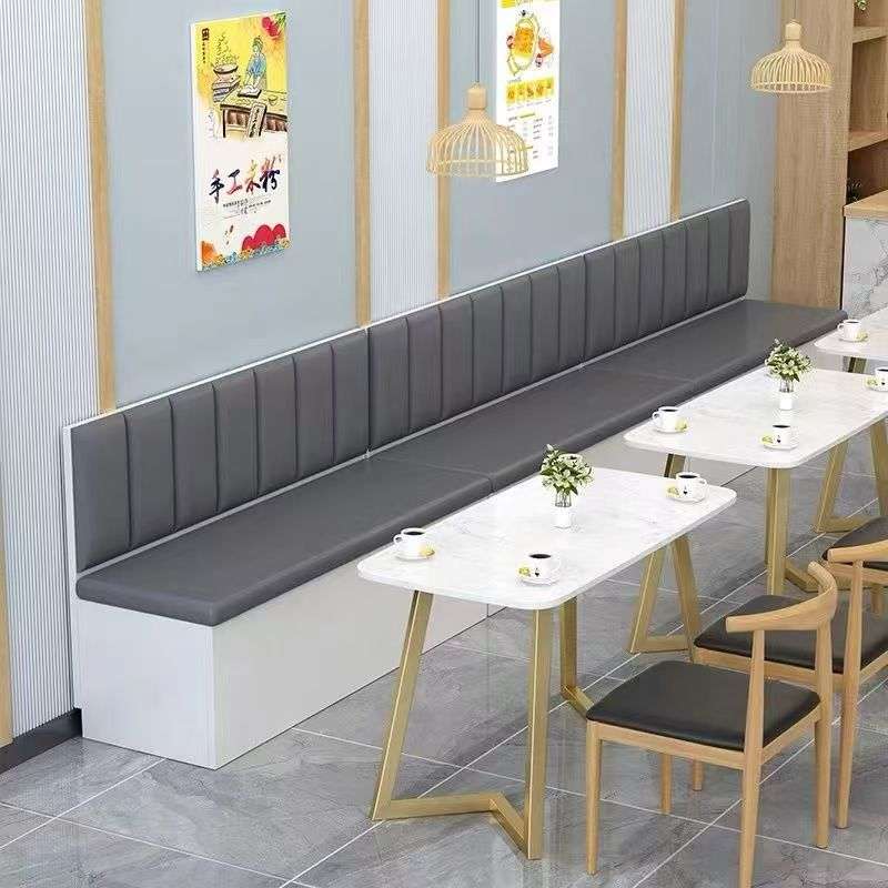 实木餐厅储物柜家用沙发收纳奶茶店卡座咖啡汉堡饭店靠墙沙发客厅