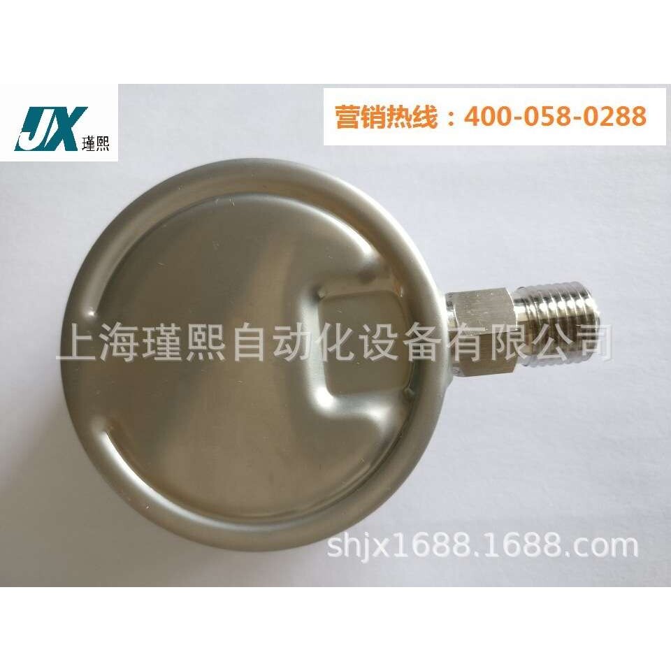 不锈钢304精密压力表 Y-60B径向全规格高温压力表氨气氨用真空表