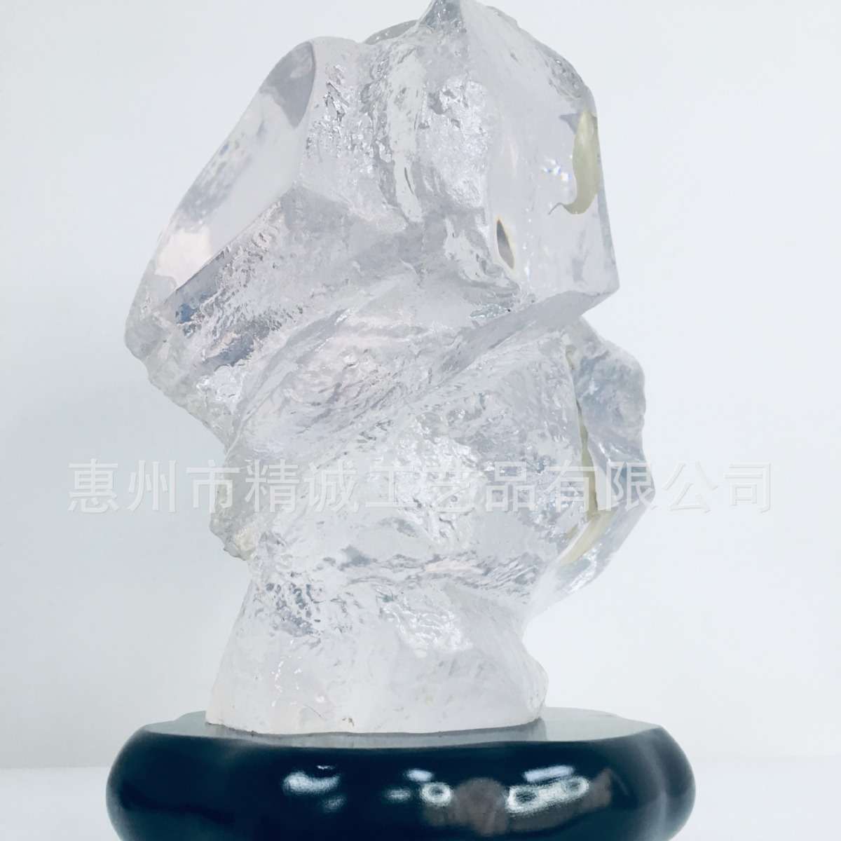 客厅玄关创意桌面假山石头摆件雕塑透明树脂家居抽象艺术品
