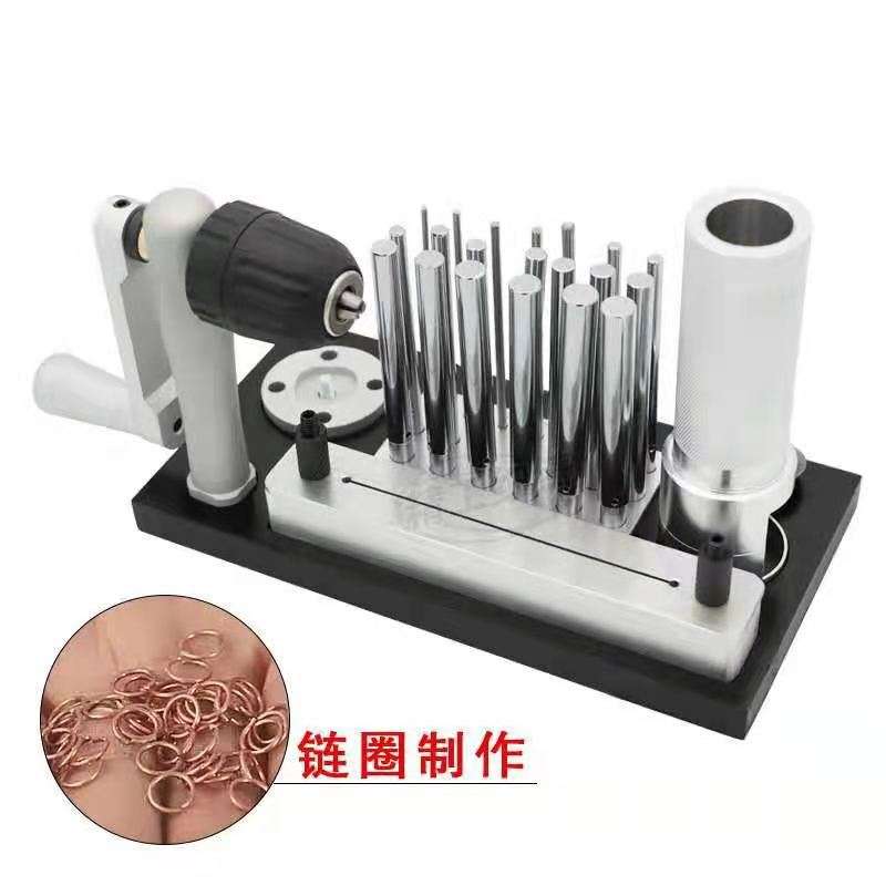 不锈钢拉丝器手摇手动卷线绕丝器小型圆管紧线器首饰项圈打金工具