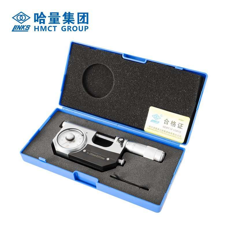 哈量高精度杠杆千分尺带表千分尺杠杆分厘卡0-25-50-75-100 0.001