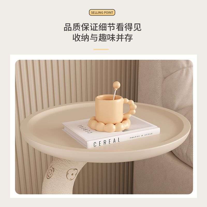 大象落地摆件奶油风客厅电视柜旁沙发边几卧室床头柜桌子托盘收纳