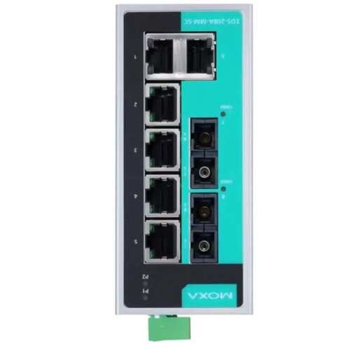 摩莎（MOXA）EDS-208A-M-SC 8口非网管百兆工业以太网交换机