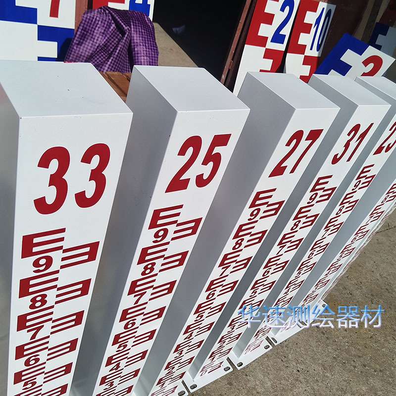 不锈钢 方形水位尺搪瓷断面桩腐蚀烤漆水位立柱 水库大坝水位桩