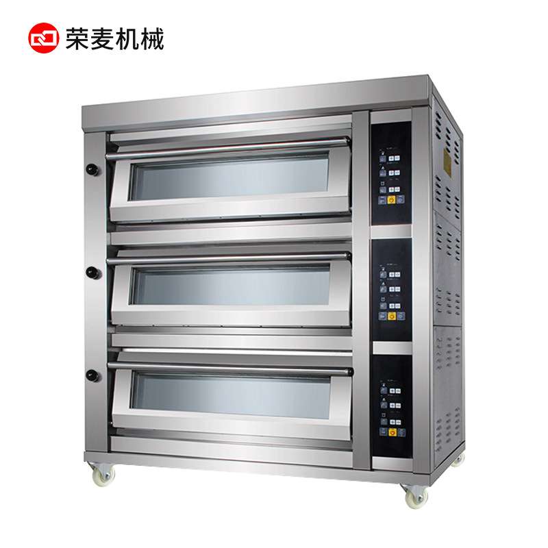 多功能双层电热披萨红薯烧饼烤箱摆摊设备商用烤鸡炉二层四盘烤炉