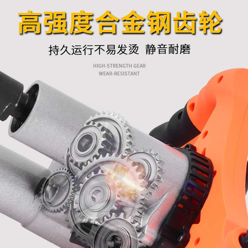 跨境出口手持式工业电动搅拌器 油漆腻子水泥胶泥工具 双杆搅拌机