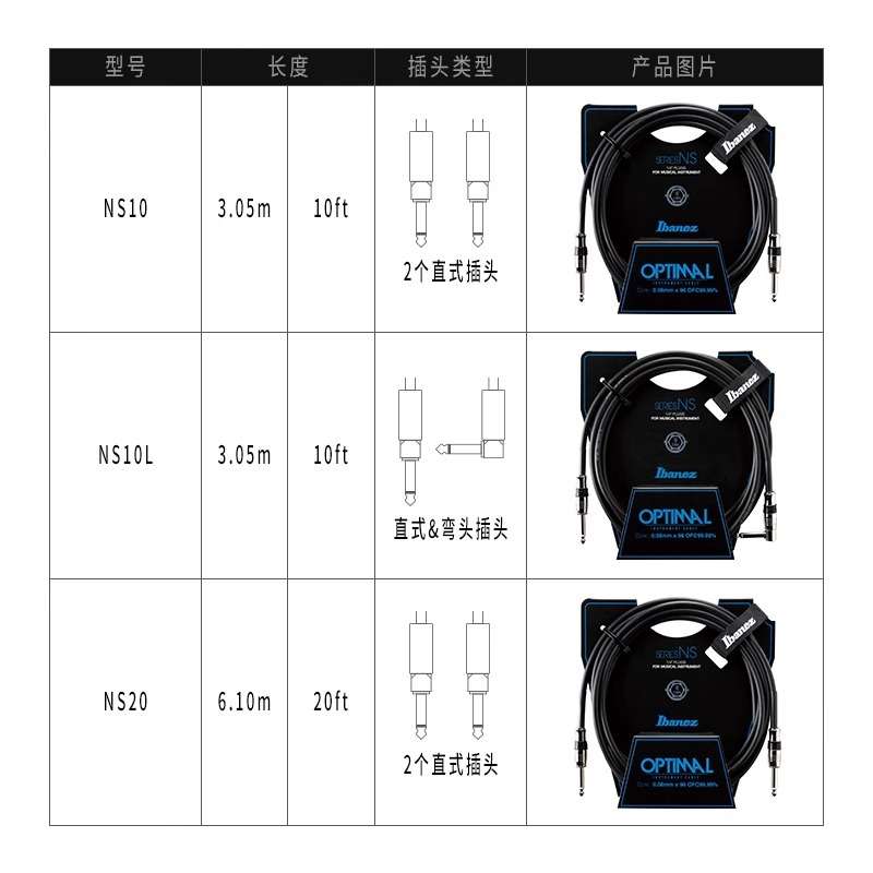 Ibanez依班娜连接线SI10L电吉他电贝斯3米降噪线效果器单块音箱线