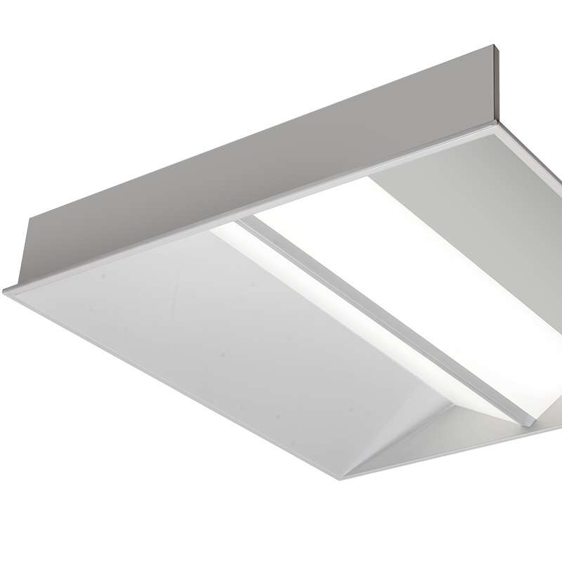 LED三角彩虹灯盘嵌入式600*600商用家居天花彩虹正方形灯盘
