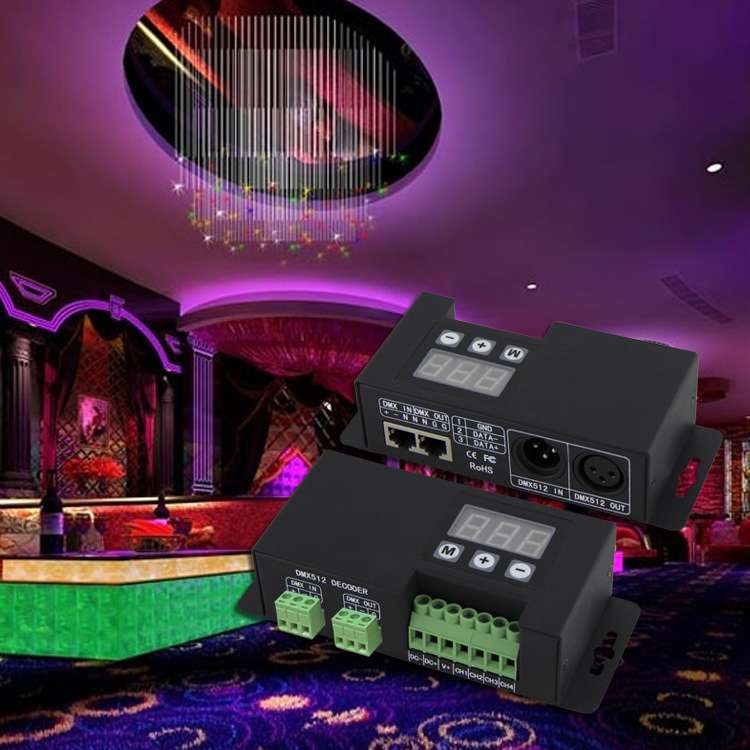 4通道dmx解码器 dmx512控制器 rgbw控制器 dmx512 signal decoder