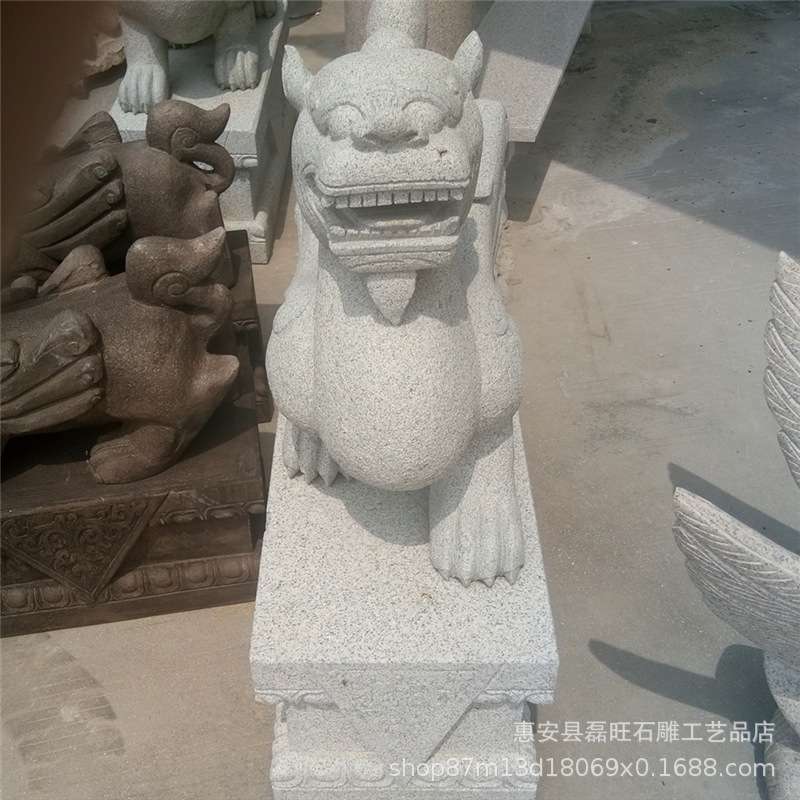 石雕貔貅酒店庭院门口雕刻青石花岗岩石材独角兽装饰摆件厂家直销