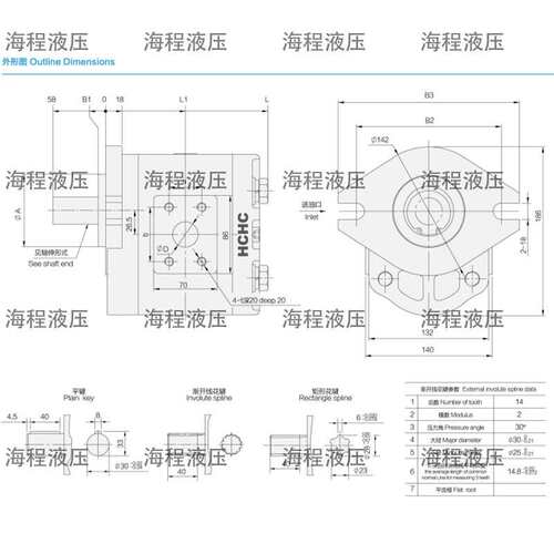 CBF-F6系列齿轮油泵单联泵C齿轮泵