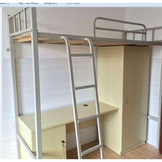 工厂直供公寓铁床学生上下床  员工宿舍高低床 柜子组合铁床