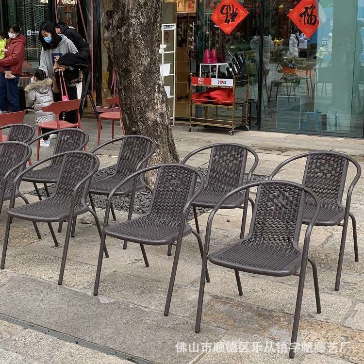 户外桌椅藤椅铁艺室外桌椅庭院阳台伞组合露天五件套简约户外家具