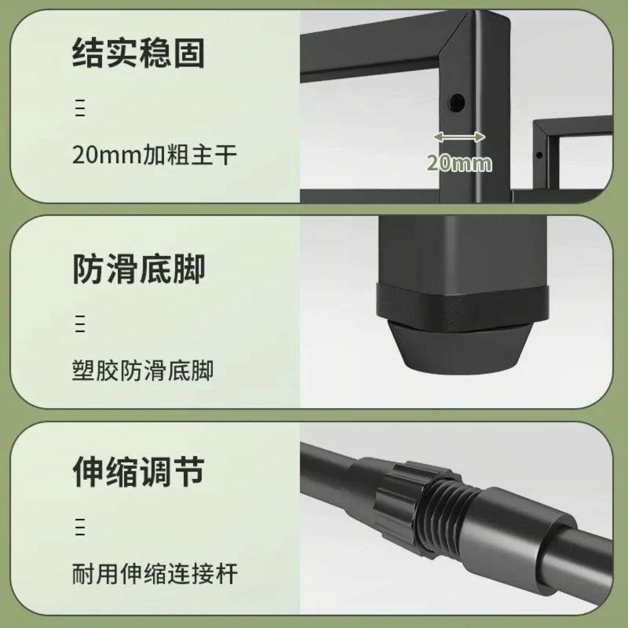 可伸缩厨房收纳置物架落地微波炉多功能家用桌面多层支架电锅架子