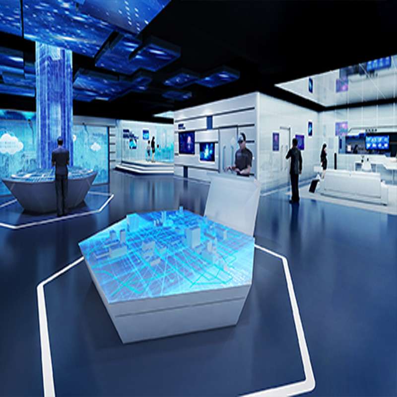 数字展厅展示柜多媒体数字化公司产品展柜台全息屏一体机液晶