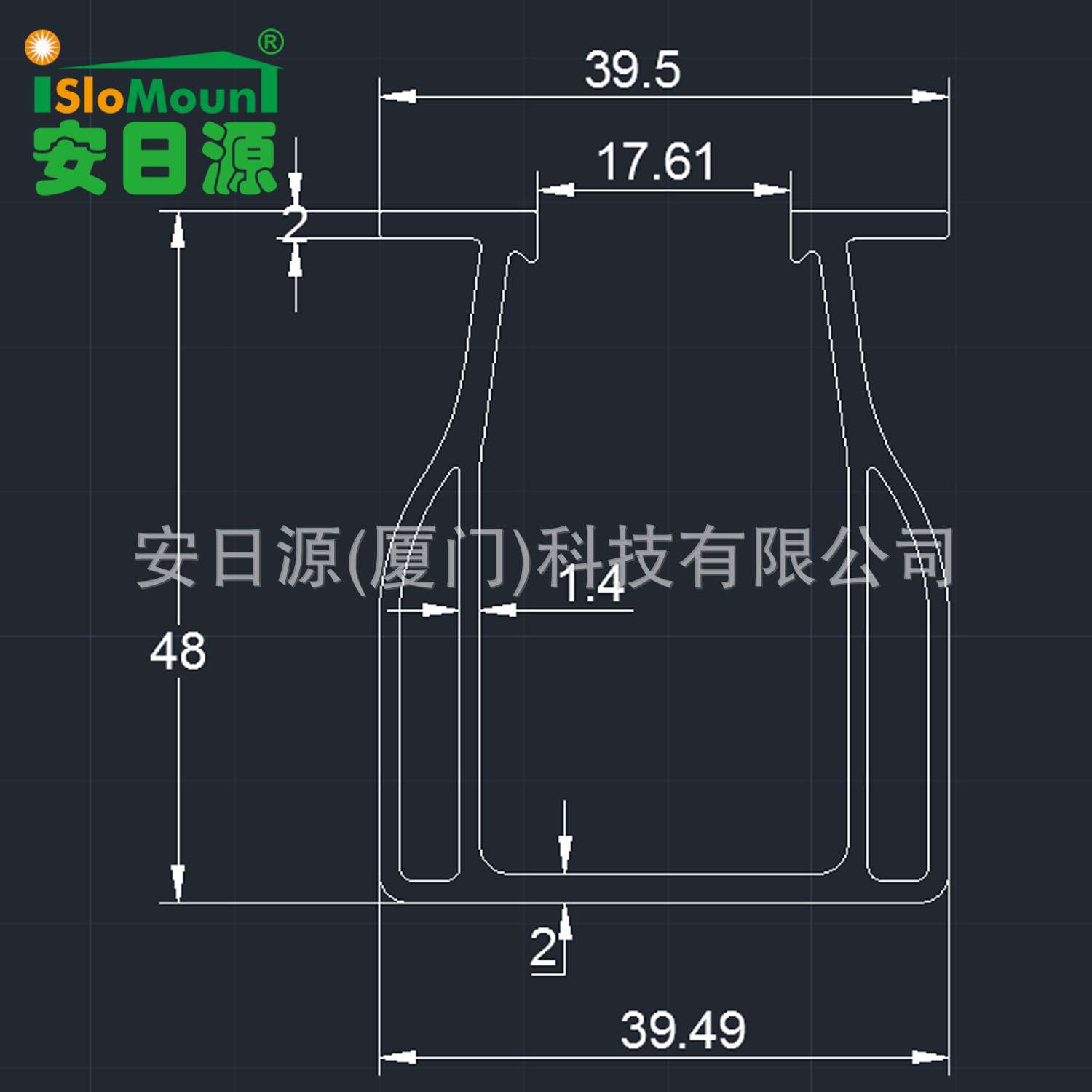 安晟源跨境热销厂家直销新款加强加高迷你导轨金属屋顶支架6件套