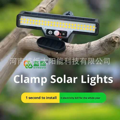 Ultra-Bright Modern LED Solar Clip Light Waterproof Garden