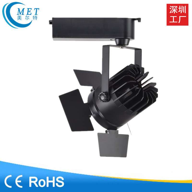 厂家直销 20W35W50W防眩COB轨道射灯 4页博物馆展厅轨道射灯可调