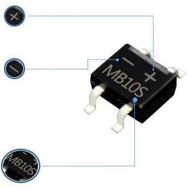 MB6S MB10S 超薄型MB6F MB10F 桥堆整流器 贴片SOP-4
