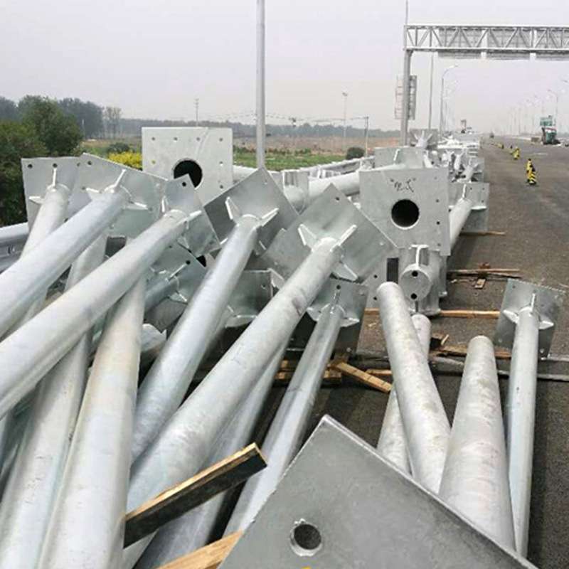 交通标志牌杆 交通监控八角杆 工程标志杆 道路监控限速安全杆