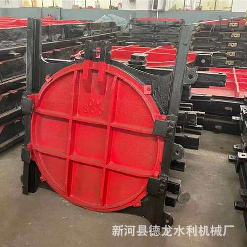 厂家直销铸铁镶铜圆闸门PYZ单向止水水渠农田灌溉圆排污