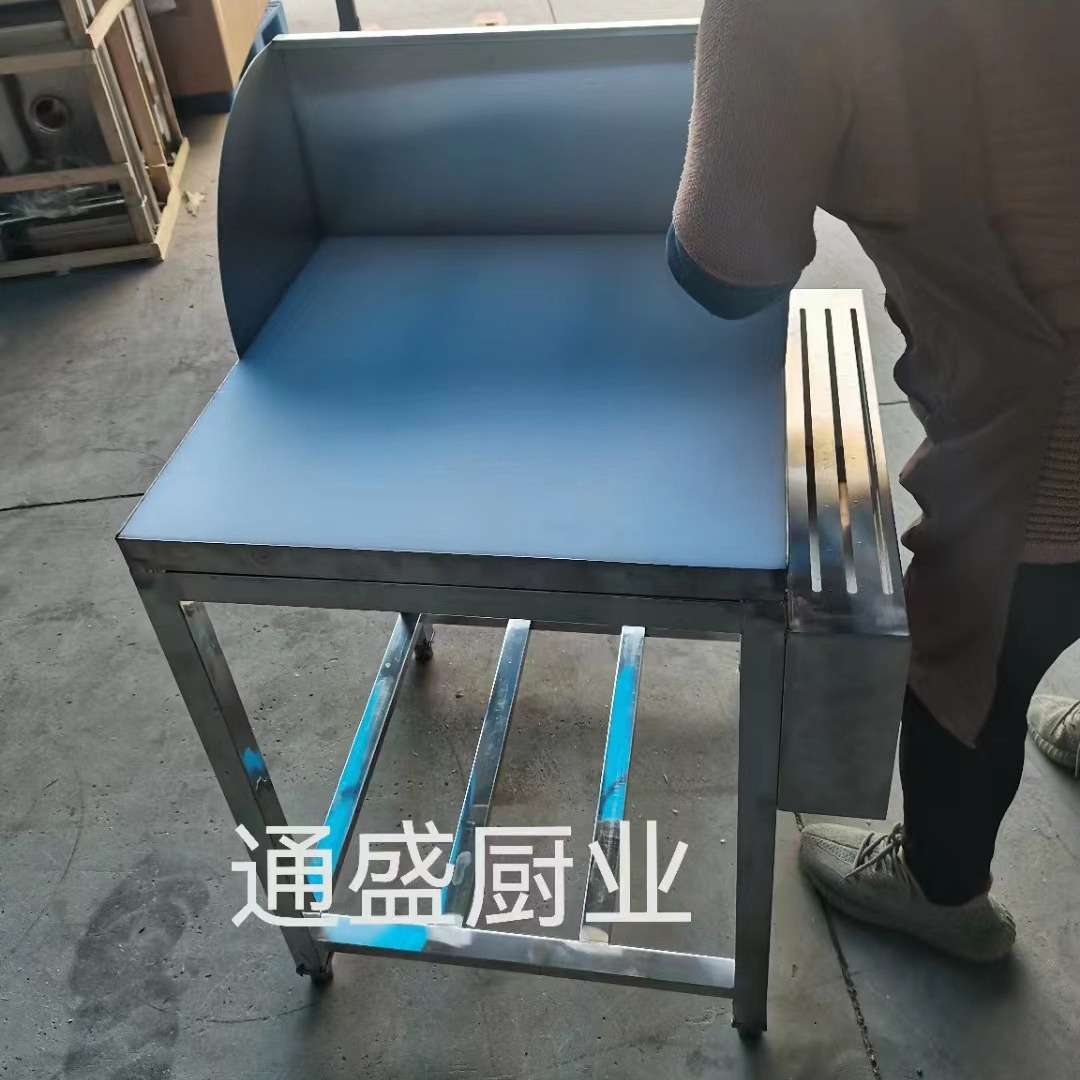 跨境剁骨台不锈钢剁肉台砍骨架子砍肉切肉架带砧板猪肉分割台商用