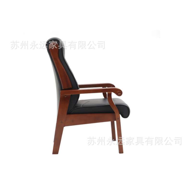 会议椅会议室办公椅老板椅领导员工开会椅实木龙头椅实木会议椅