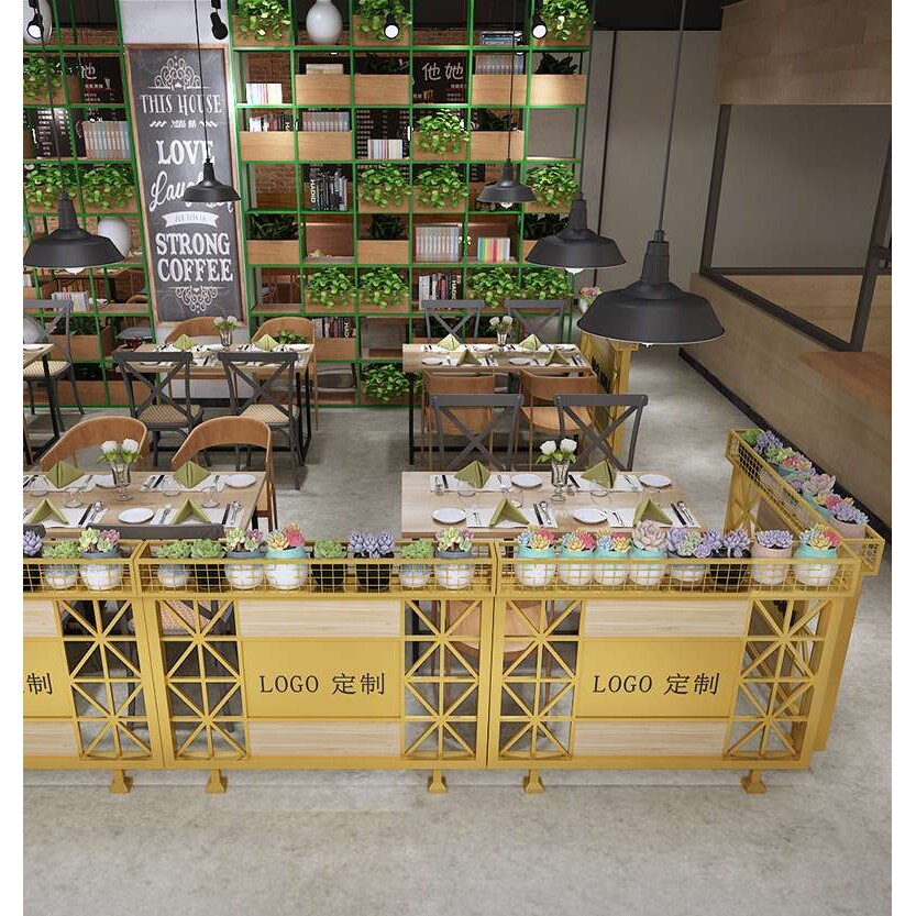饭店铁网花架户外庭院餐厅隔断墙铁艺屏风隔断酒吧过道装饰护围栏