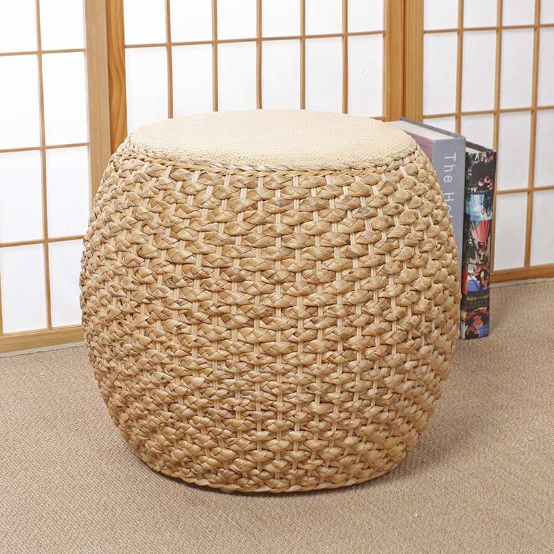 藤编蒲团家用座椅天然坐墩加高舒适百搭打坐禅修椅地垫日式圆椅