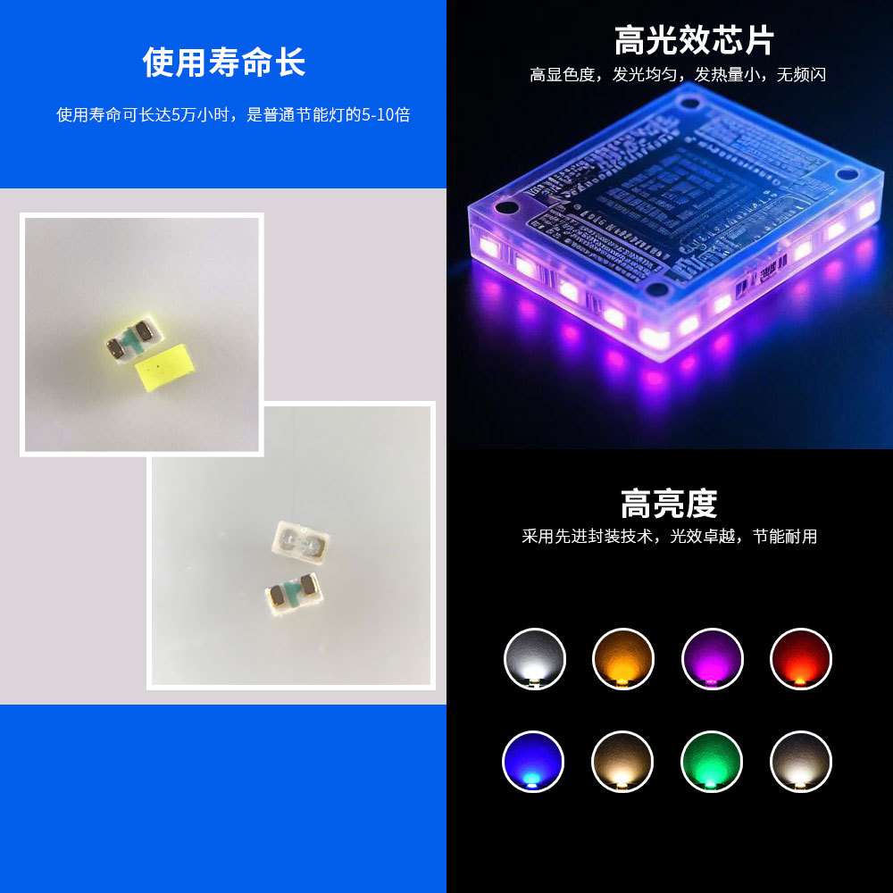 高光效0201灯珠LED贴片灯珠白红冰蓝翠绿黄橙暖白色0201贴片灯珠