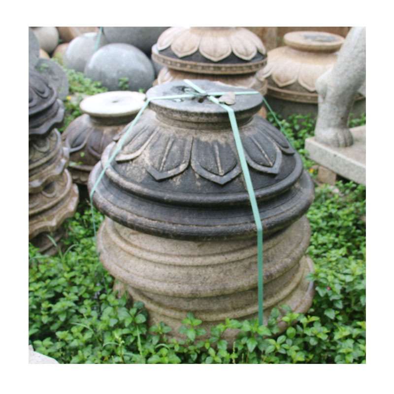 大石头A级抗冻融花岗岩花钵浮雕雕刻工艺市政园林防腐花器户外