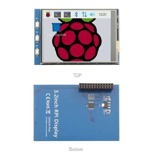 3.2寸树莓派触摸显示屏液晶屏 Raspberry Pi LCD显示器 3B+/4B