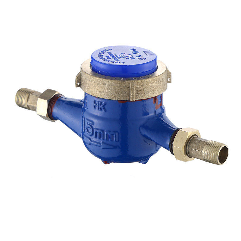 DN20宁波自来水家用水表6分旋翼式仪器仪表冷水表丝扣铜接指针