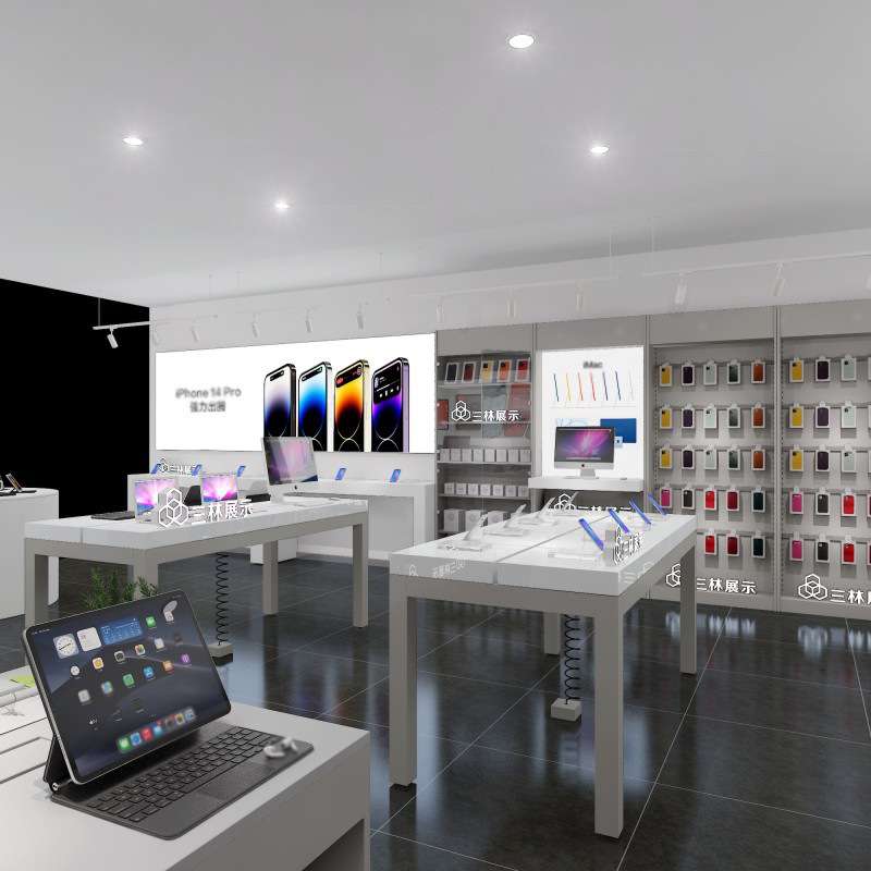 APR体验台展示桌手机店整店展柜通信电子产品展示柜台陈列架展台