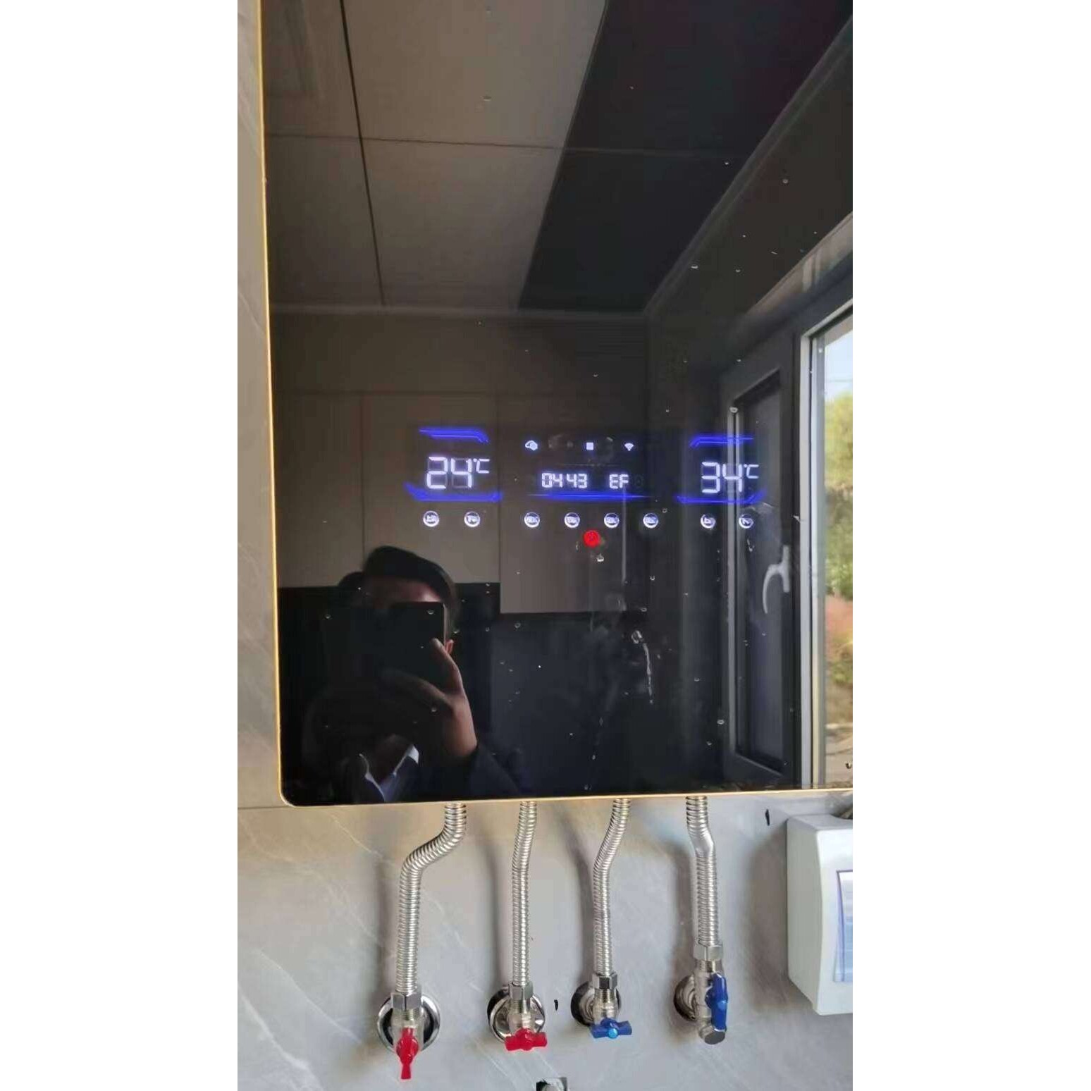 匠奥电壁挂式锅炉采暖洗浴两用玻璃面板手机APP控制16KW供暖160平