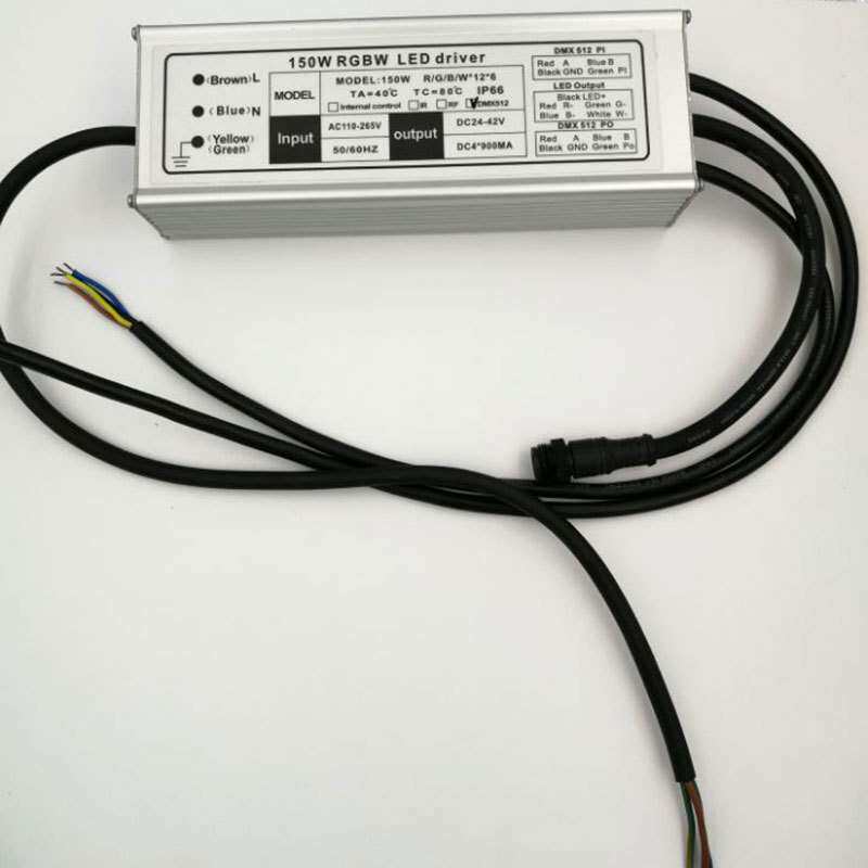 DMX512外控3-300W10串15并150WRGBW驱动RGB投光灯电源驱动器调光