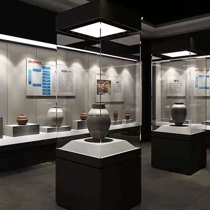 博物馆展柜瓷器精品木质展示柜古董珠宝首饰玻璃柜台产品展览柜台