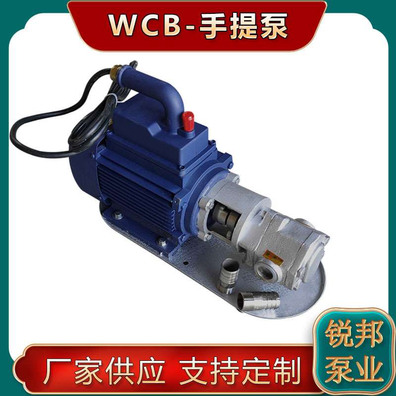 不锈钢WCB75豆浆食用油齿轮泵防爆电动汽柴油齿轮抽吸泵自吸水泵