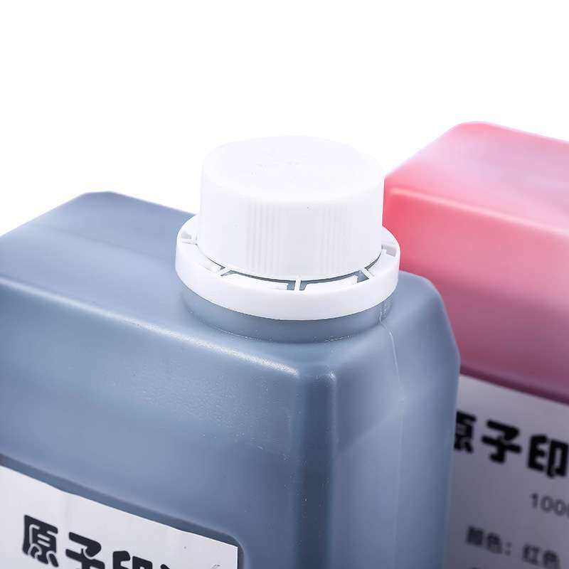 大瓶红色原子印油 原子印章印油 快干1000ml红蓝紫黑等.大桶装