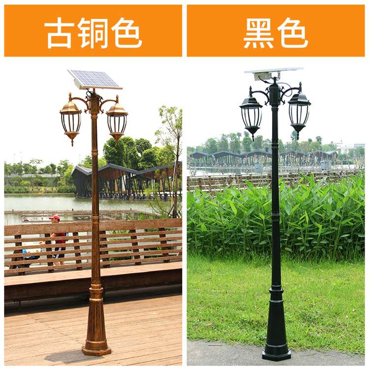 欧式庭院灯灯 别墅花园景观灯 户外复古高杆路灯工程照明