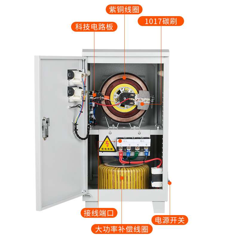 220V单相SVCTND-20KVA交流全自动稳压器15KW设备家用大功率稳压器