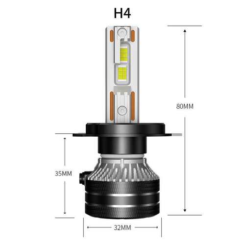 K5C/70W高功率带解码D1D2D3D4汽车led大灯LED前照灯LED汽车大灯H7