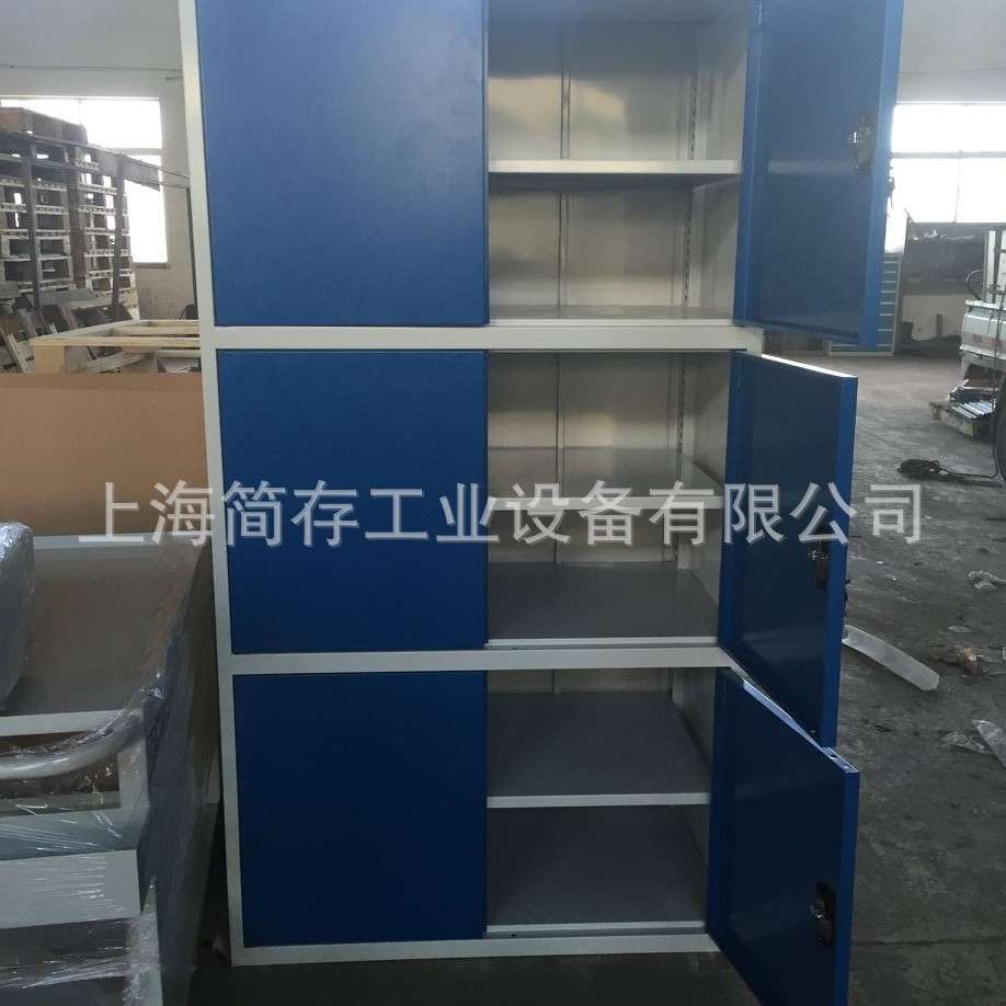厂家供应六门工具柜  重型金属置物柜 钳工工具柜 双开门储物柜