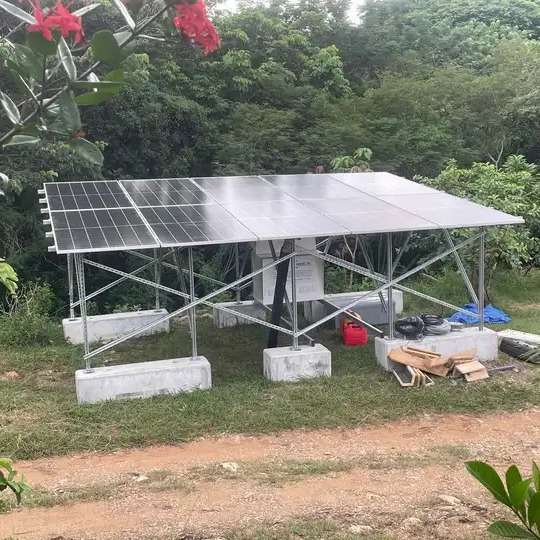 太阳能电池板安装支架太阳能安装系统 锌铝镁地面太阳能安装支架
