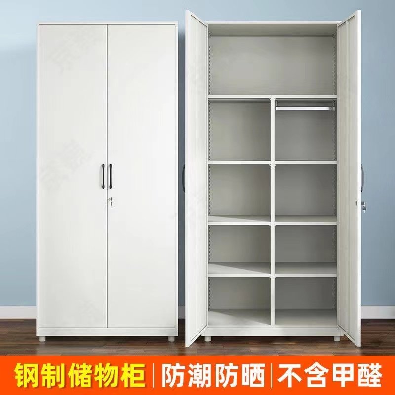 钢制家用衣橱柜鞋柜多层收纳夹缝柜单双门阳台储物杂物柜防潮防晒